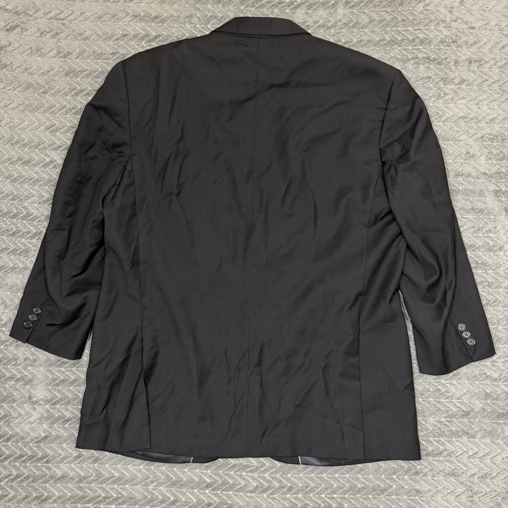 Mantoni 44R Black Super 140s Wool Mens Blazer Sport Coat Suit Jacket - Picture 14 of 14